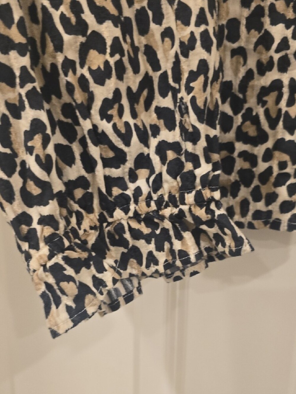 Pilcro Leopard Print Shirt in Cream and Black - Picture 5 of 8